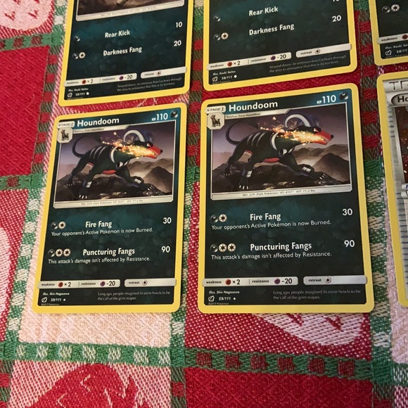 Pokemon TCG Houndour/Houndoom/Spirit Link Trainer Bundle (9 Cards) - Picture 7 of 16